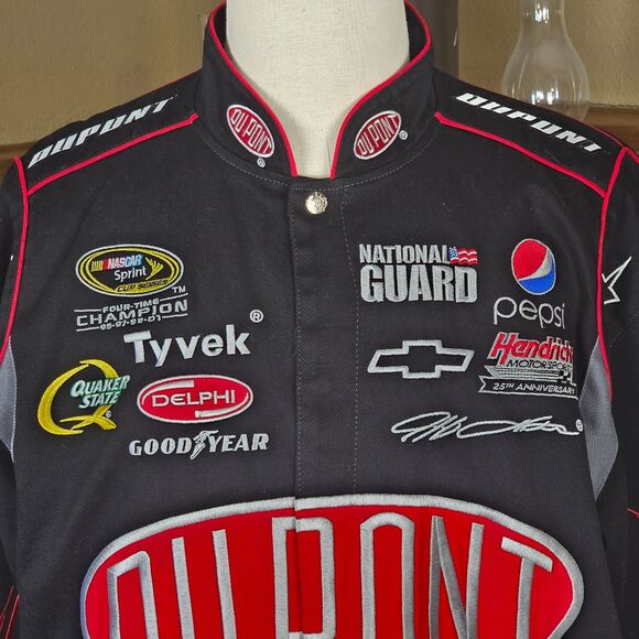 Vintage Jeff Gordon #24 Dupont Flame Nascar Jacket JH Design Men's XL - Picture 2 of 11